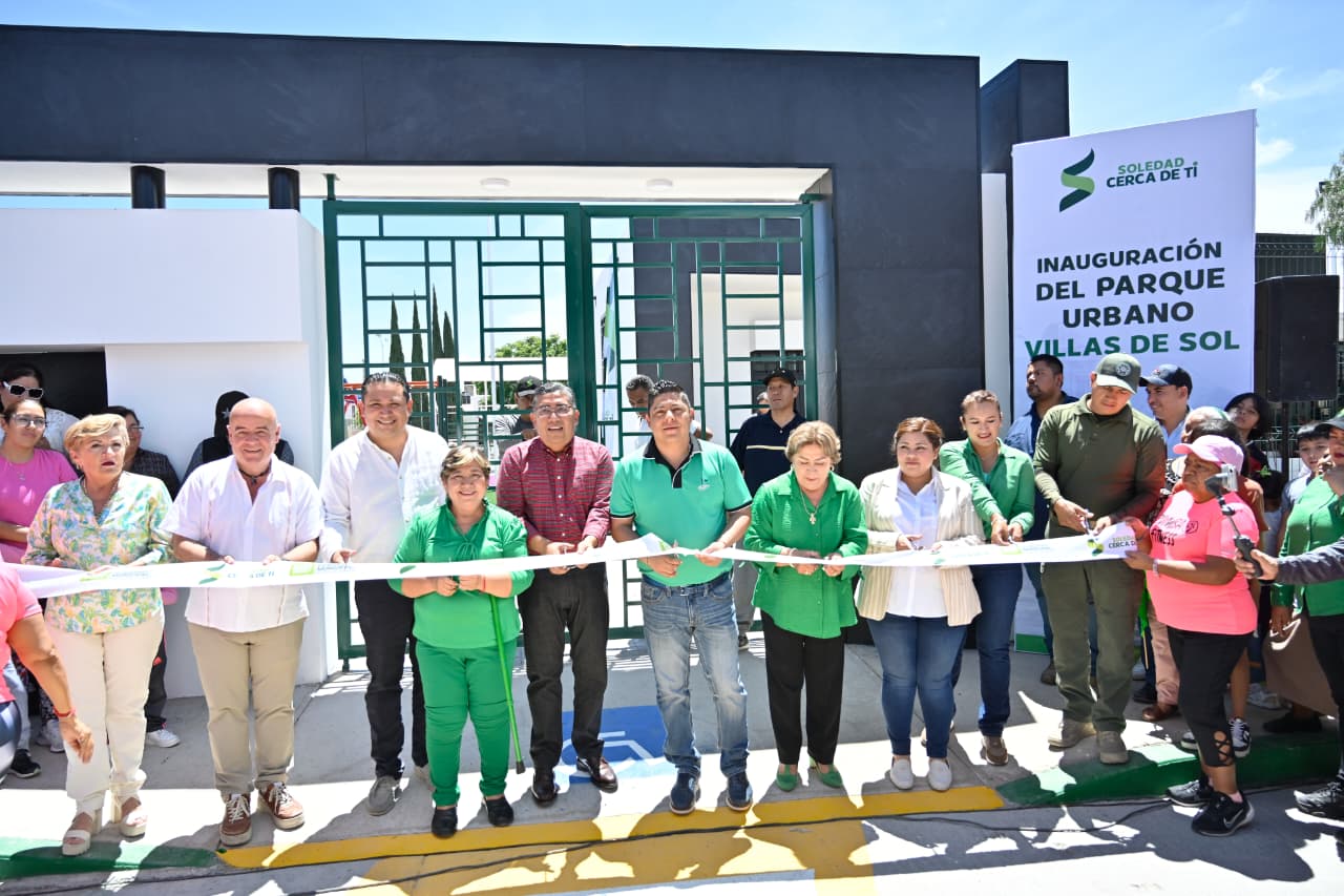 Inaugura Gallardo parque urbano y purificadora gratuita en Villas del Sol