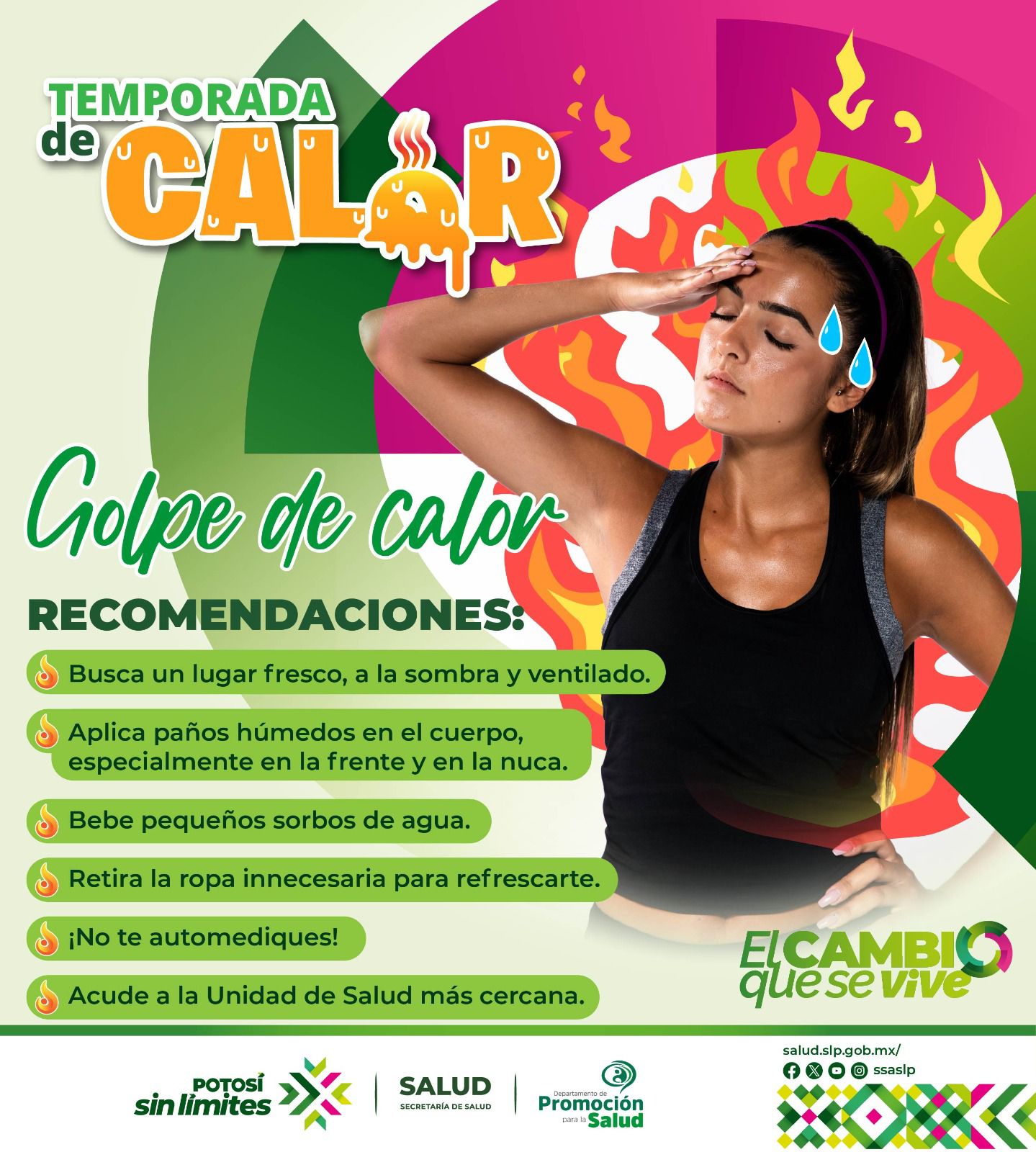 Refuerzan medidas preventivas ante onda de calor en San Luis Potosí